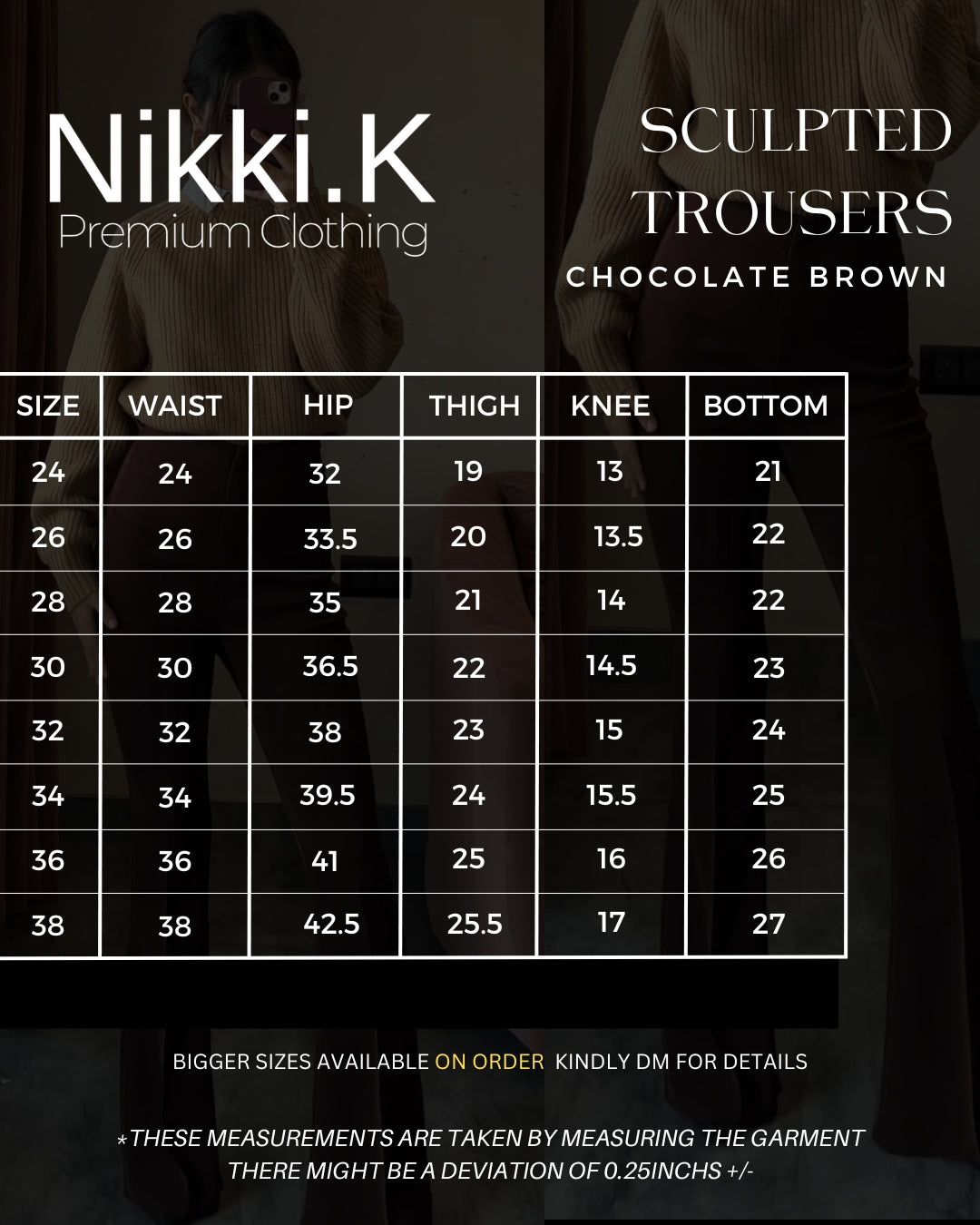 Limited edition- WaistCoat Set of two- Mocha Mousse; Waistcoat + Nikki.K trousers