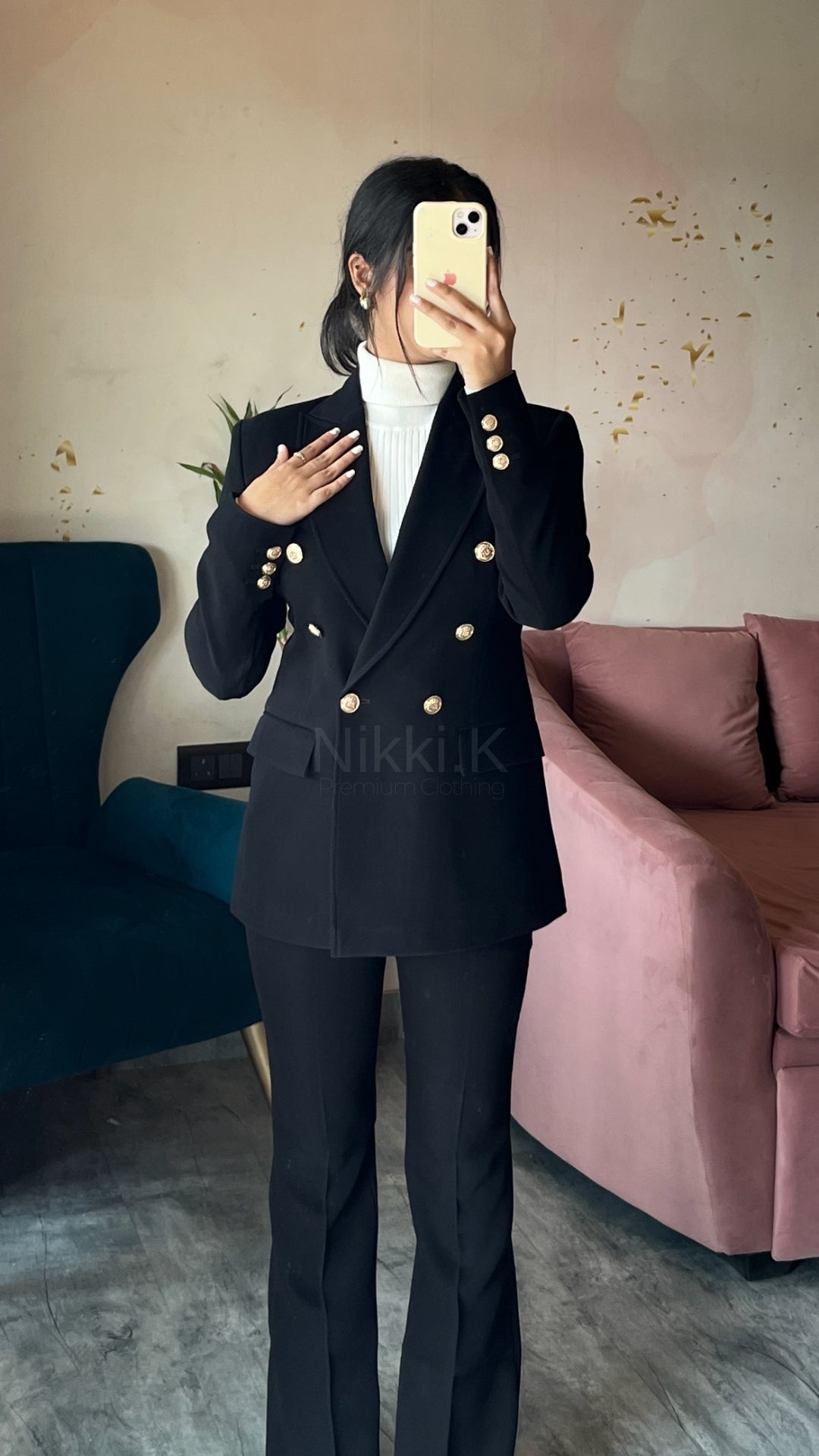 Ultimate Black Blazer + Formal Trouser set (2 Pieces)