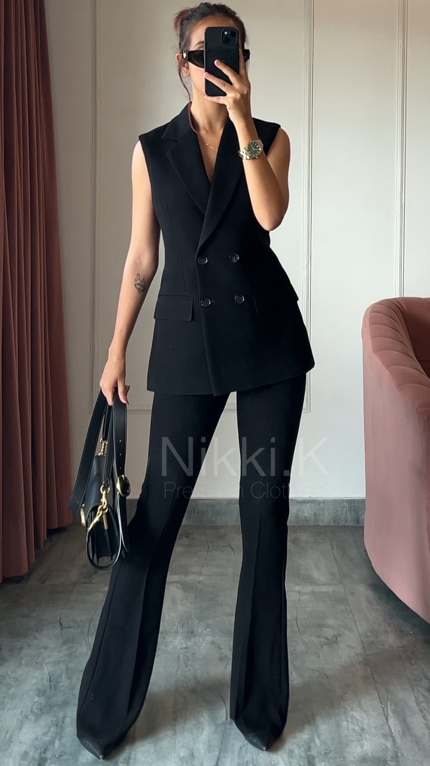 WaistCoat- ONLY; Ultimate Black, 3799/- 1st April Onwards