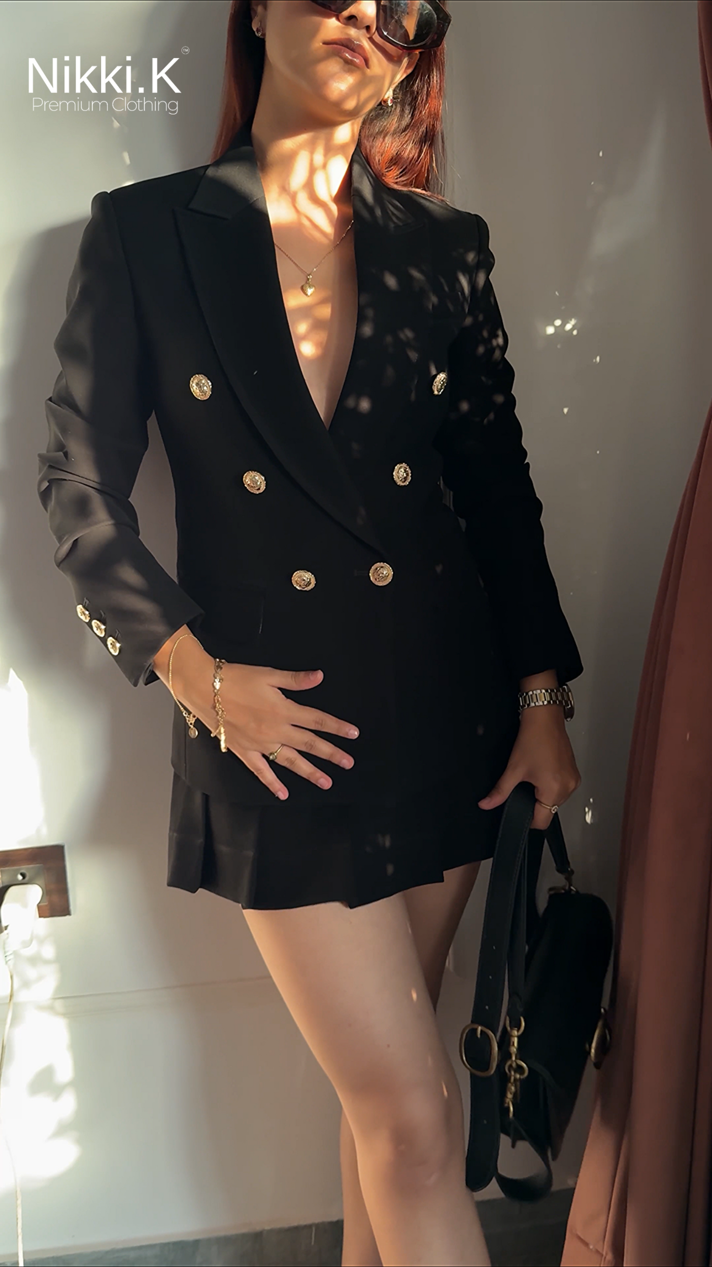 Blazer + Skort- Ultimate Black Set