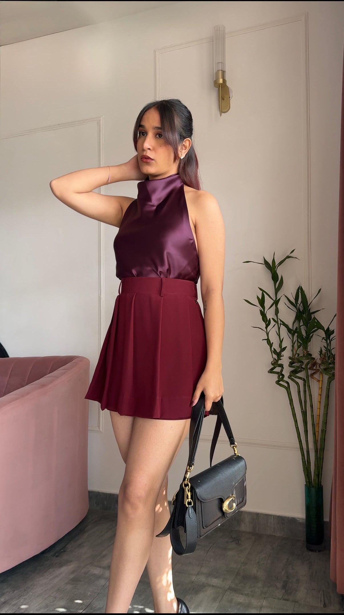 Cherry Red Skort- Limited Edition; Available for Express Shipping