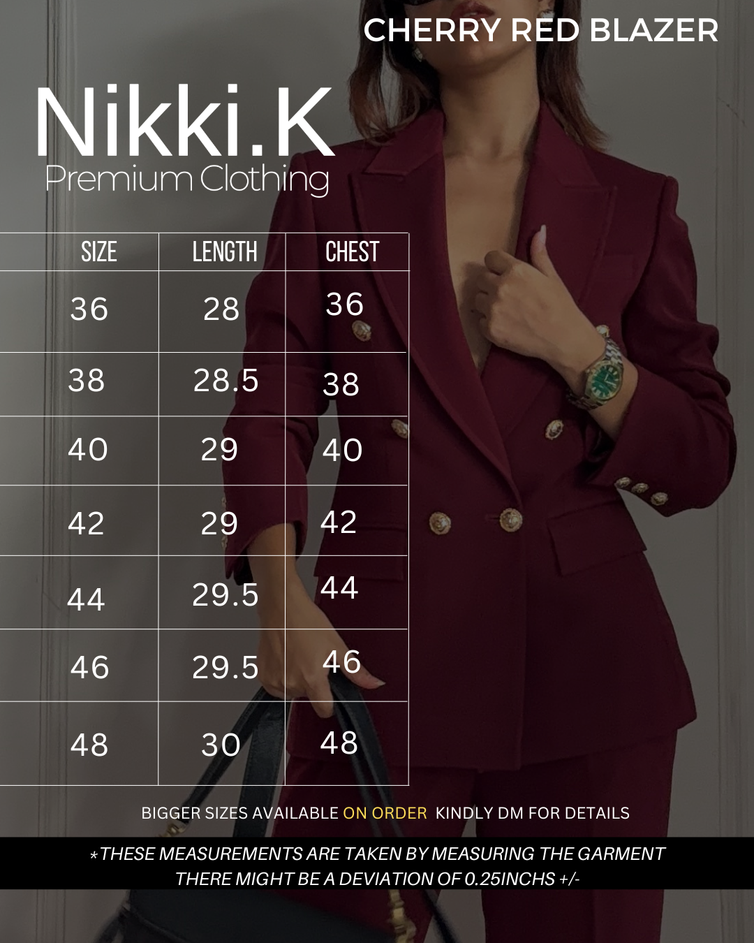 Cherry Red Blazer + Pleated Trousers Set - Limited Edition