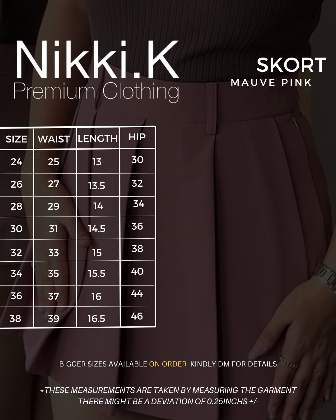 PowerSkort Set- Mauve Pink (Limited Edition)- Top & Skort