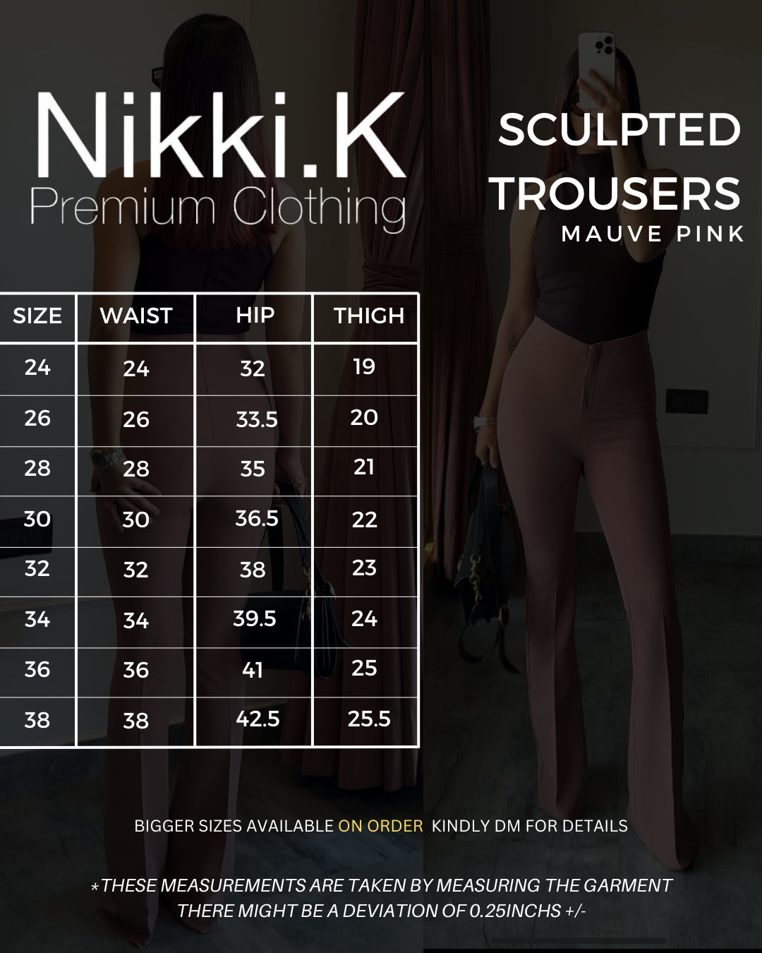 Sculpted Trousers - Pink Mauve (Limited Edition)