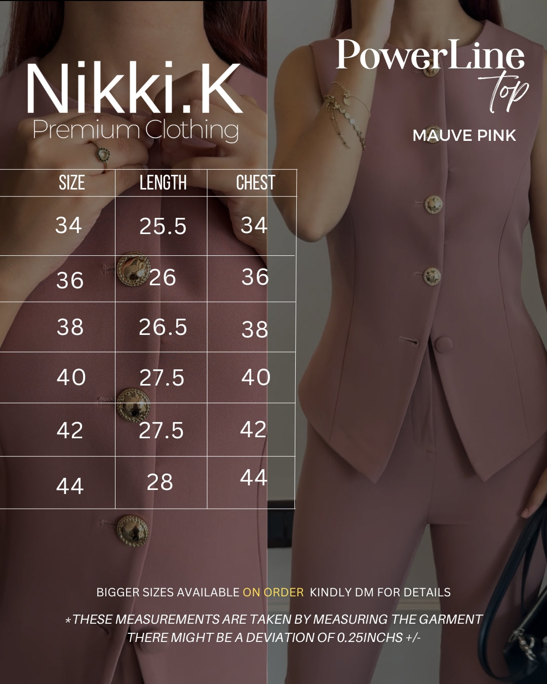 PowerSkort Set- Mauve Pink (Limited Edition)- Top & Skort