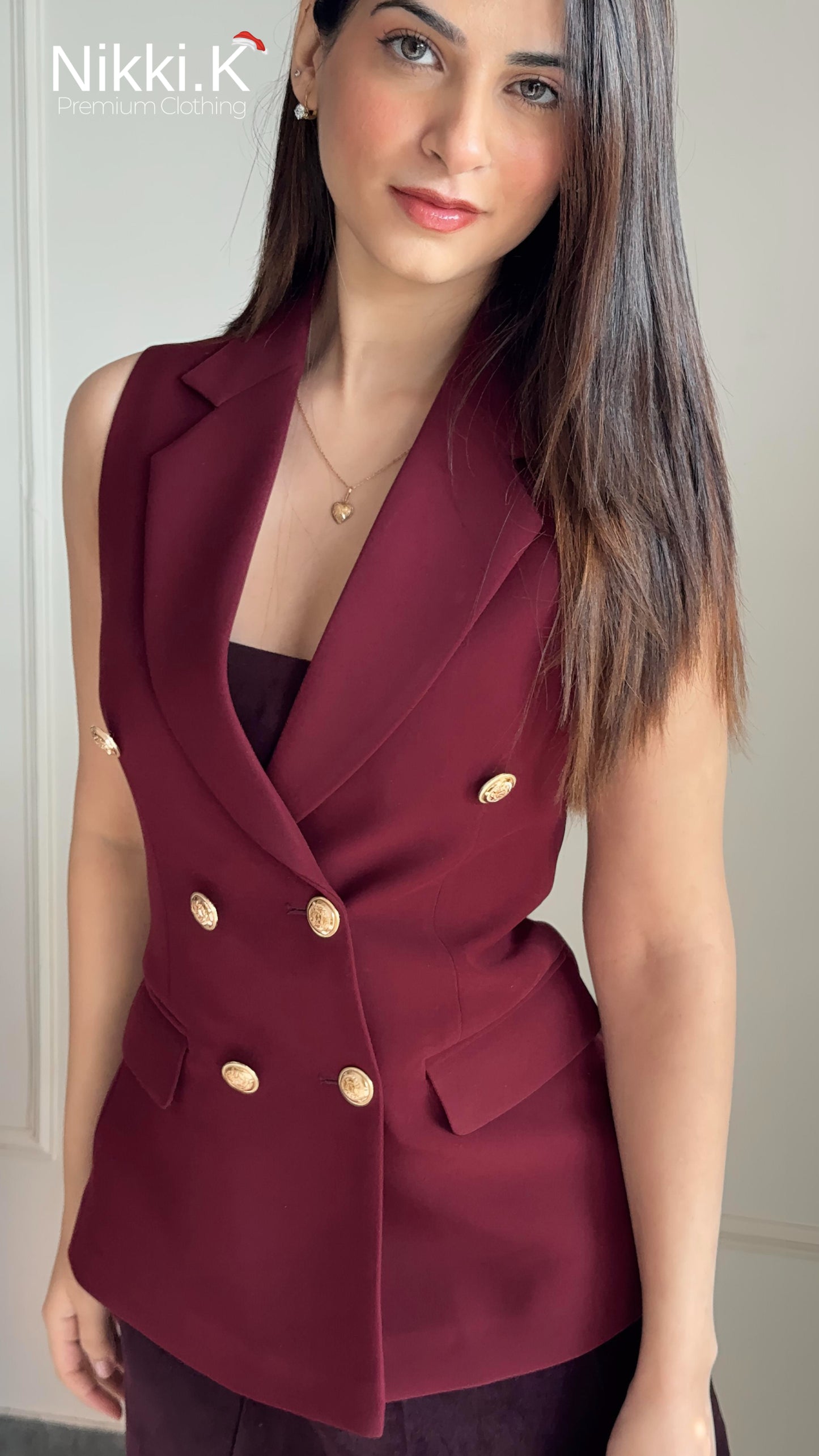 Cherry Red- Waistcoat ONLY- Limited Edition