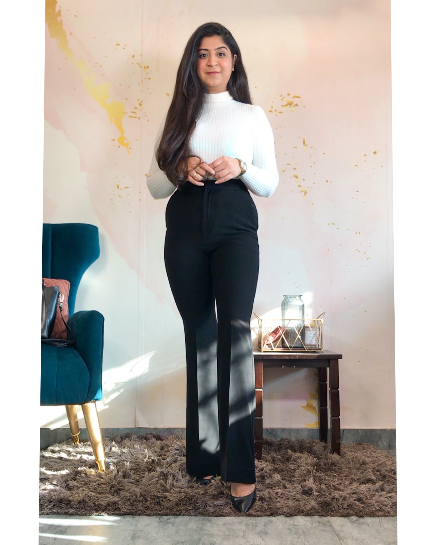Women's Fit & Flare Tailored Trousers | Boohoo UK